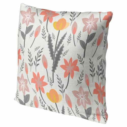 Floral Pastel Accent Pillow