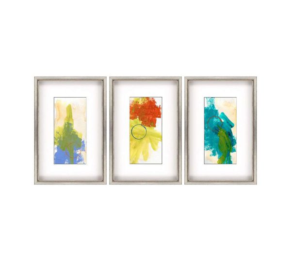 Color Burst Wall Art Print - Set of 3