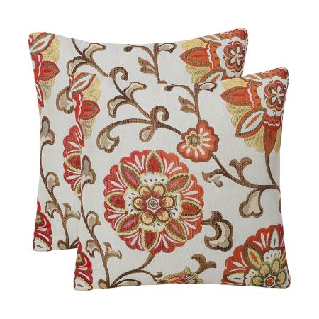 Jacquard Floral Accent Pillows