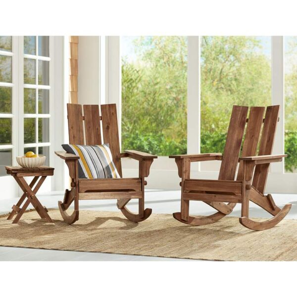 Natural Wood Slab Top Outdoor Table