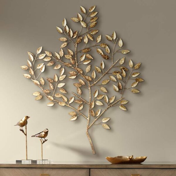 Antique Gold Branch Metal Wall Art