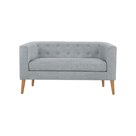 Grey Mid-Century Loveseat