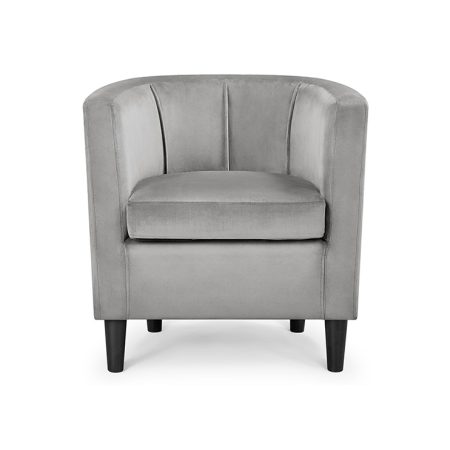 Silver Velvet Accent Chair
