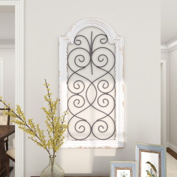 Rustic Metal & Wood Wall Sculpture
