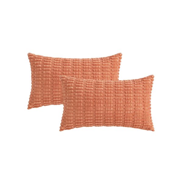 Coral Accent Pillows 12 x 20 - Set of 2