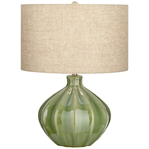 Teal Ceramic Table Lamp