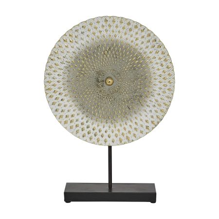 Gold Pattern Tabletop Sculpture