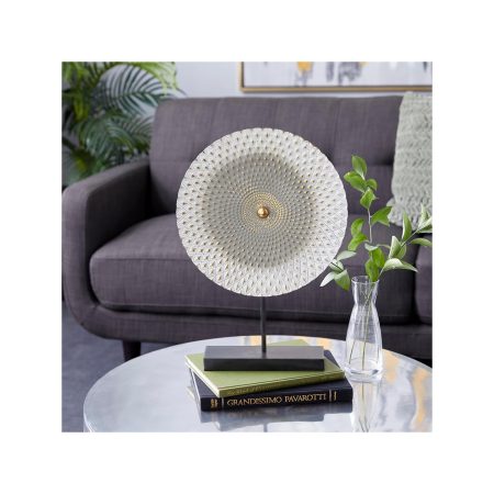 Metal Gold Pattern Table Top Sculpture