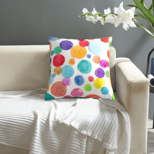 Color Circle Accent Pillow - Set of 2