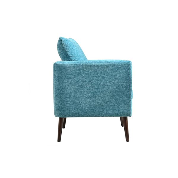 Beautiful Teal Chenille Accent Chair
