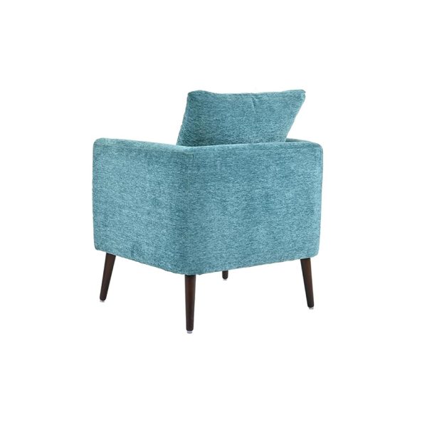 Beautiful Teal Chenille Accent Chair