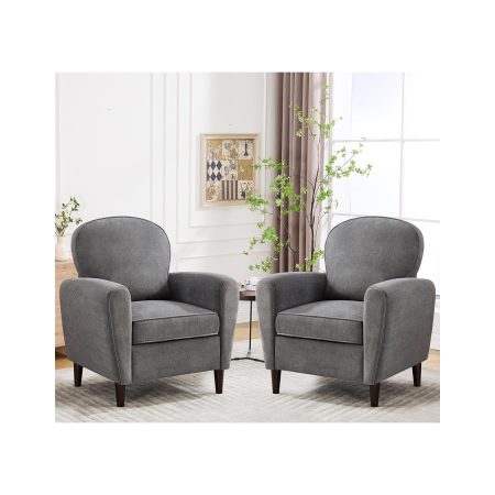 Beautiful Grey Velvet Accent Chair