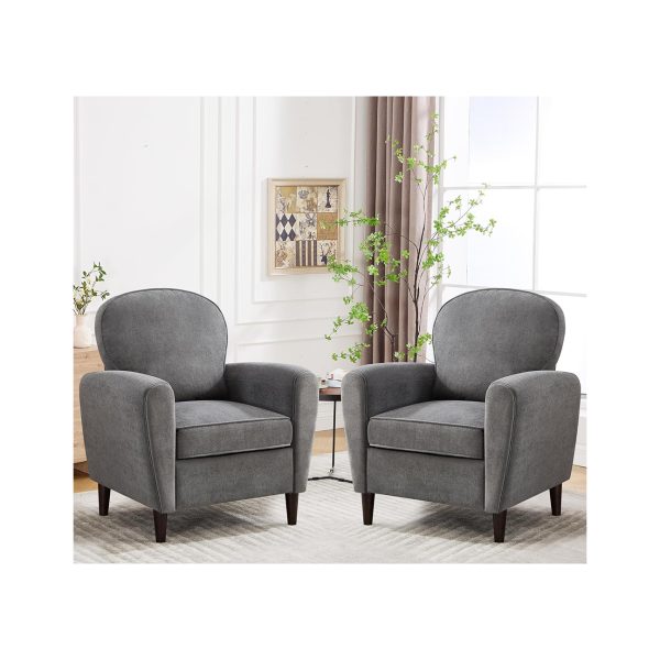 Beautiful Grey Velvet Accent Chair