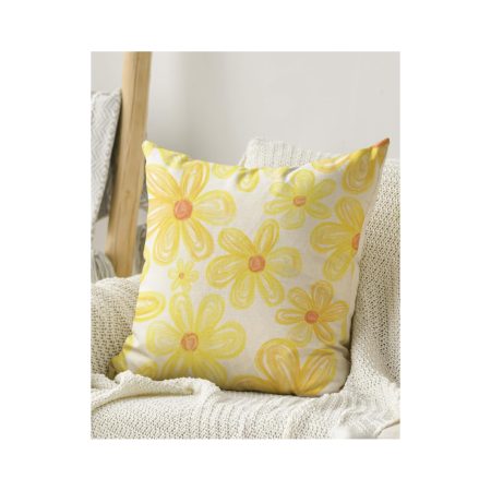 Retail Homepage 11 Yellow Flower Burst Accent Pillows - Set of 2
