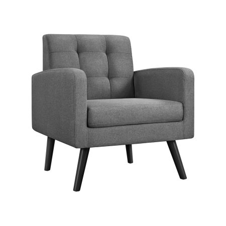 Retail Homepage 15 Mid Century Grey Accent Chair - Office, Lobby, Restaurant, Cafe
