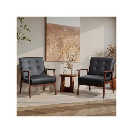 Retail Homepage 10 Modern Leather Accent Chair Set