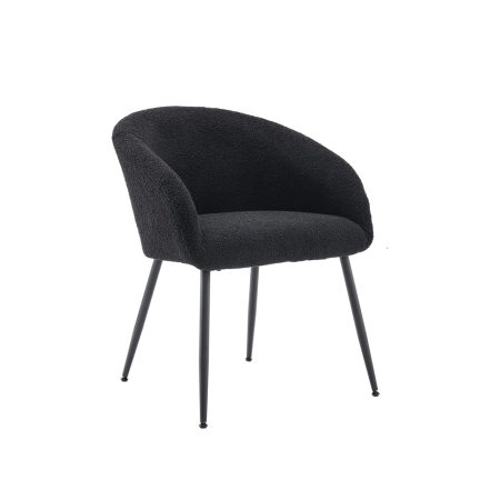 Retail Homepage 10 Modern & Cozy Black Fleece Accent Chair