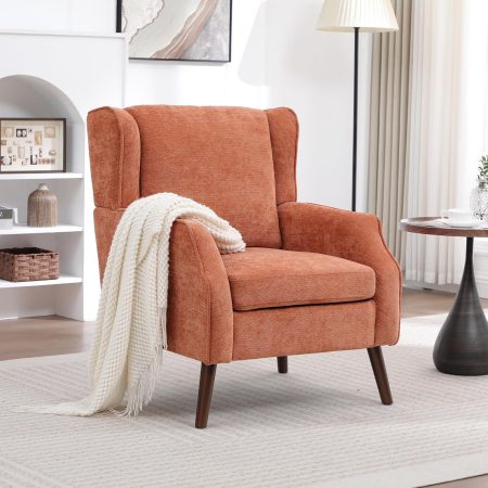 Retail Homepage 13 Comfy Coral Wingback Accent Chair